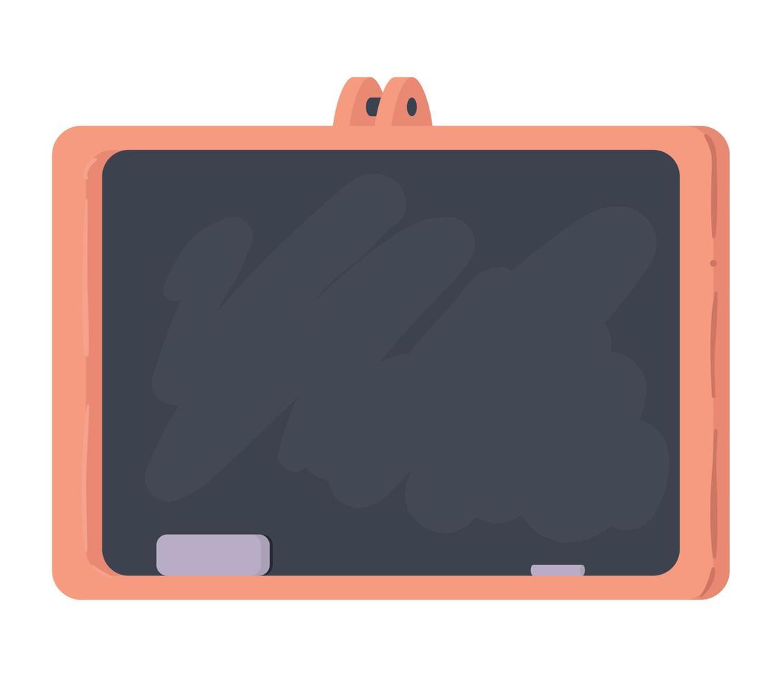 school chalkboard with chalk vector