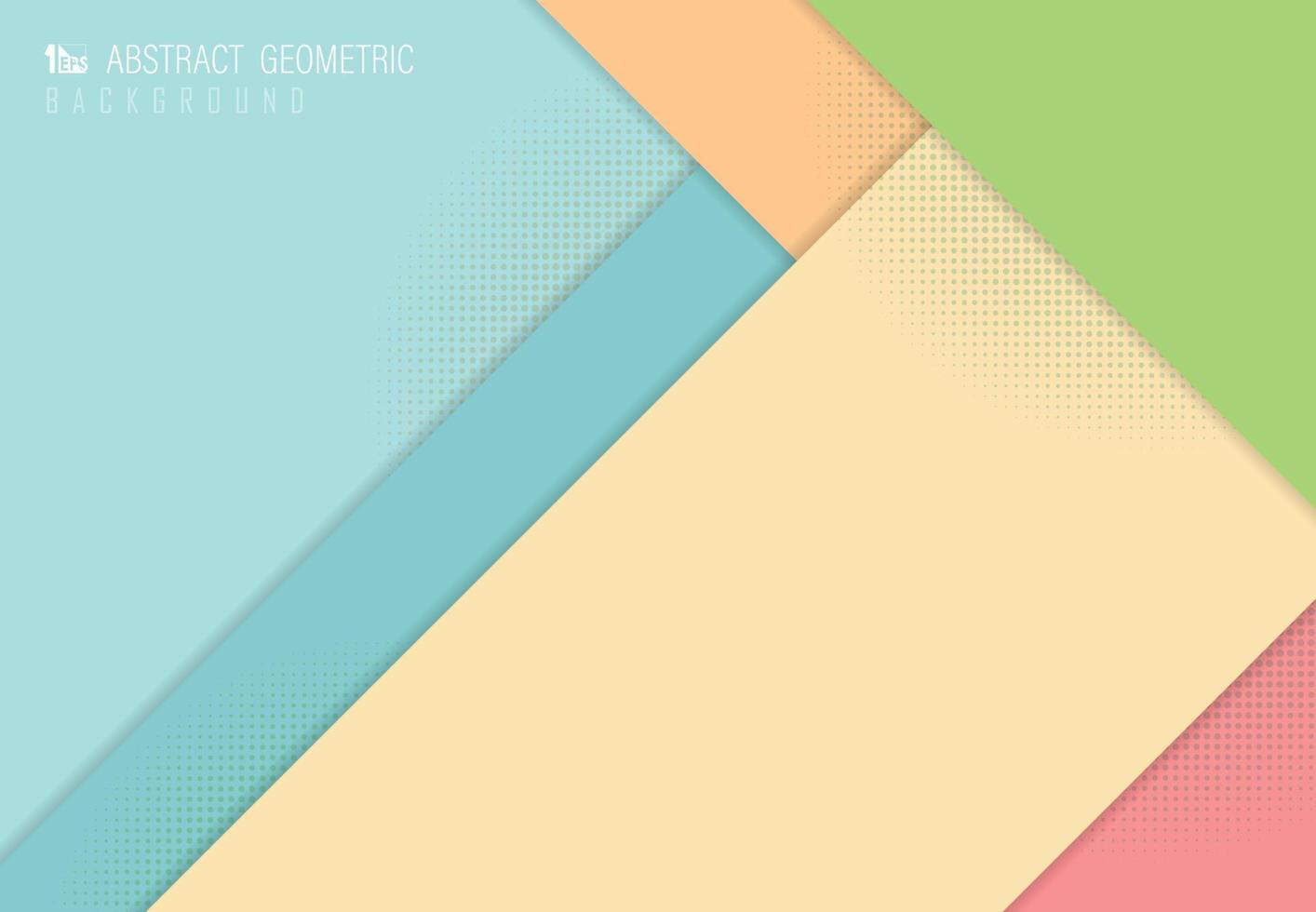Abstract pastel overlap template cover background color design. vector eps10
