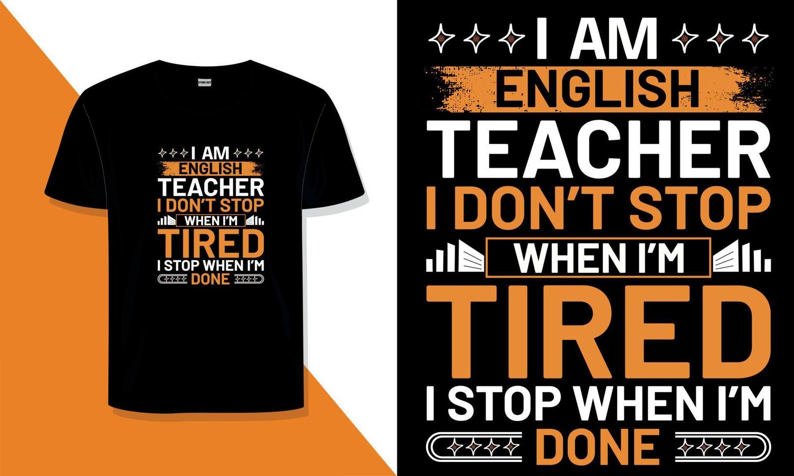 Teacher typography t shirt design vector