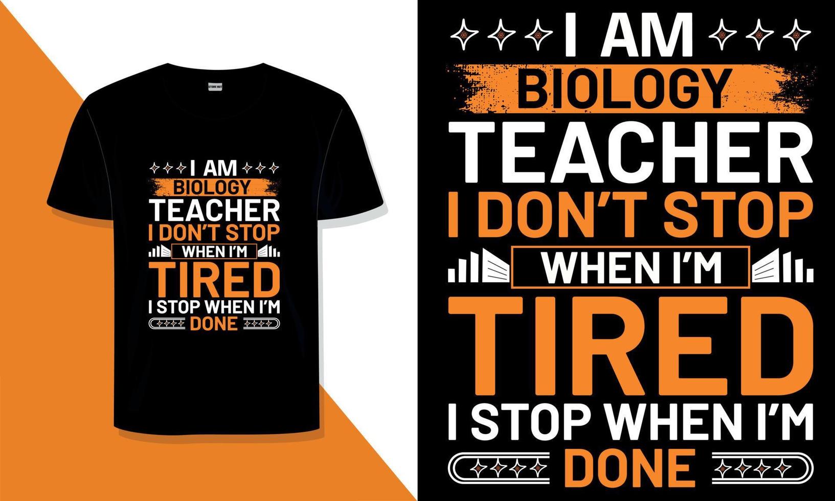 Teacher typography t shirt design vector