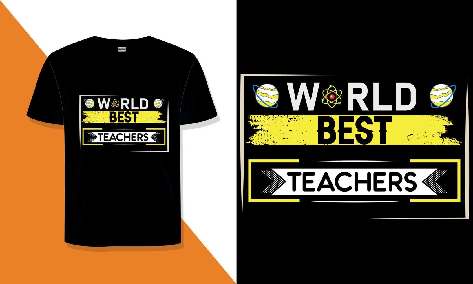 Teacher typography t shirt design vector