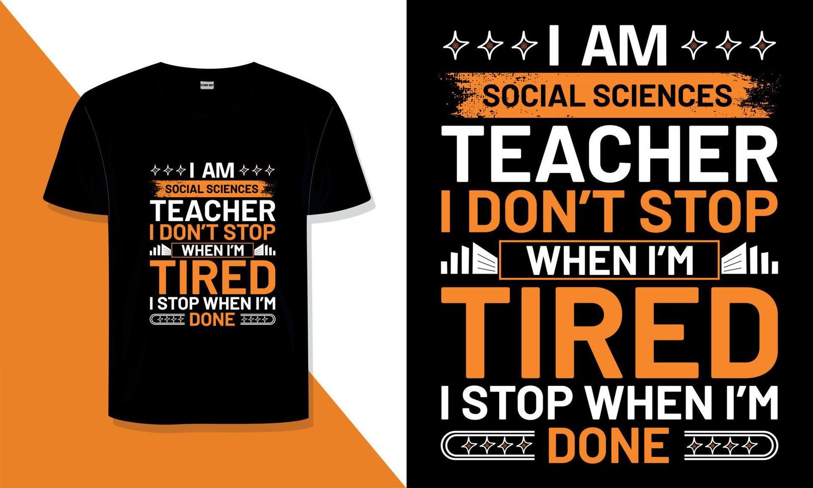 Teacher typography t shirt design vector