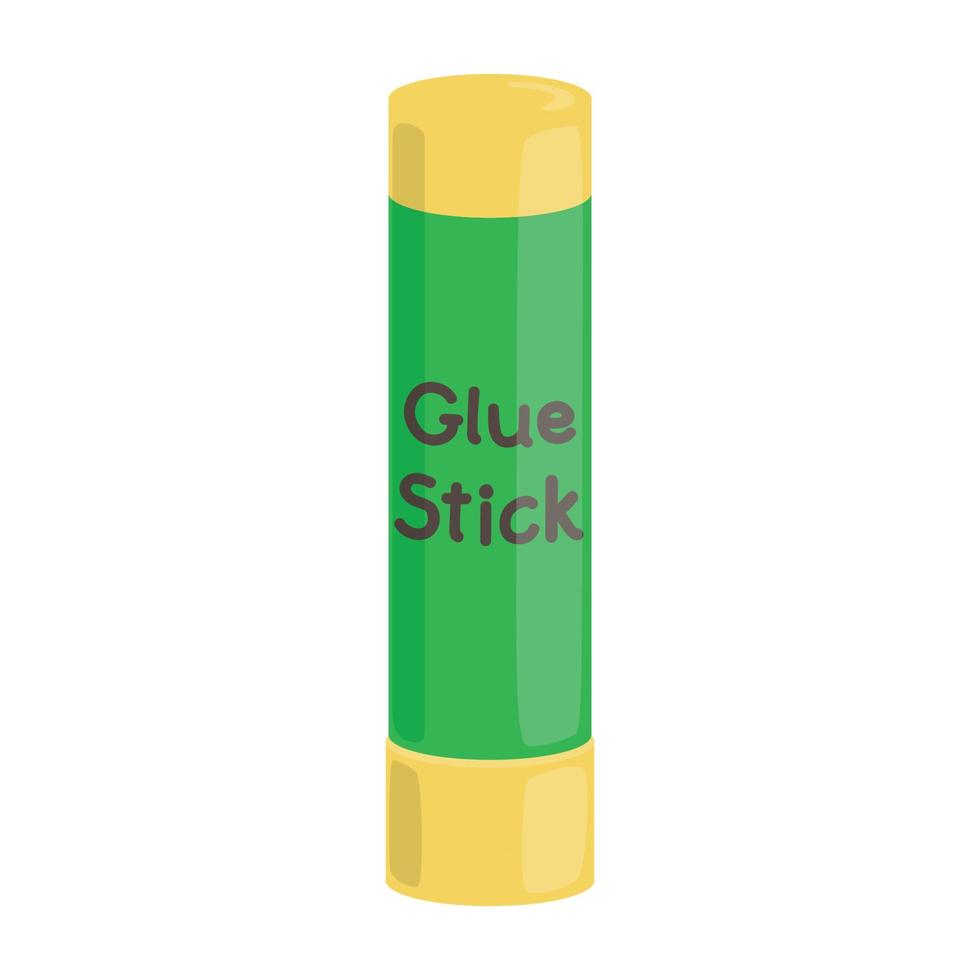 green glue stick tube for art craft vector illustration