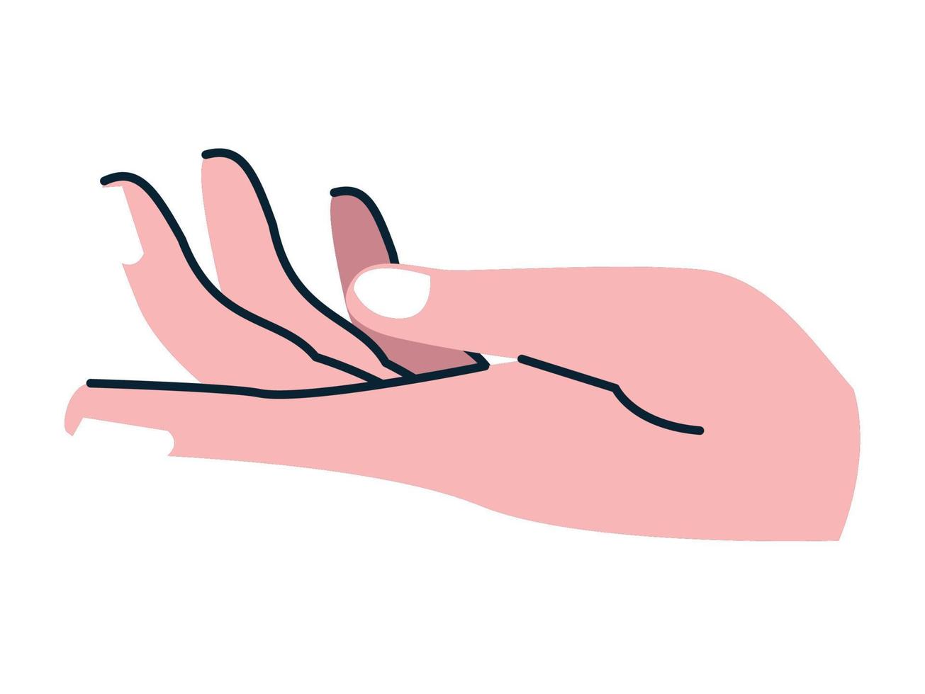 hand human receiving vector