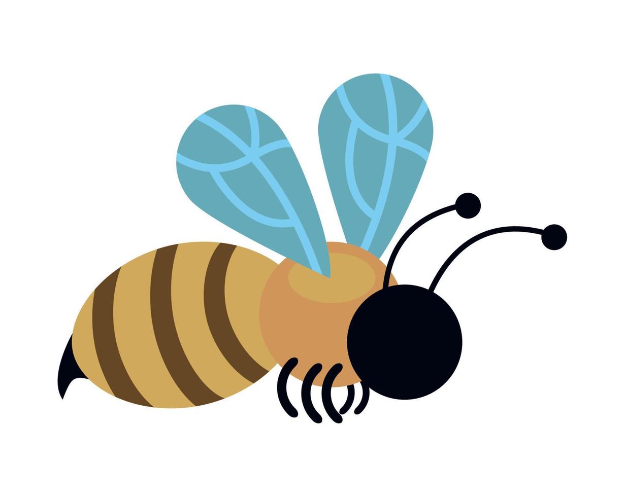 bee insect garden spring vector