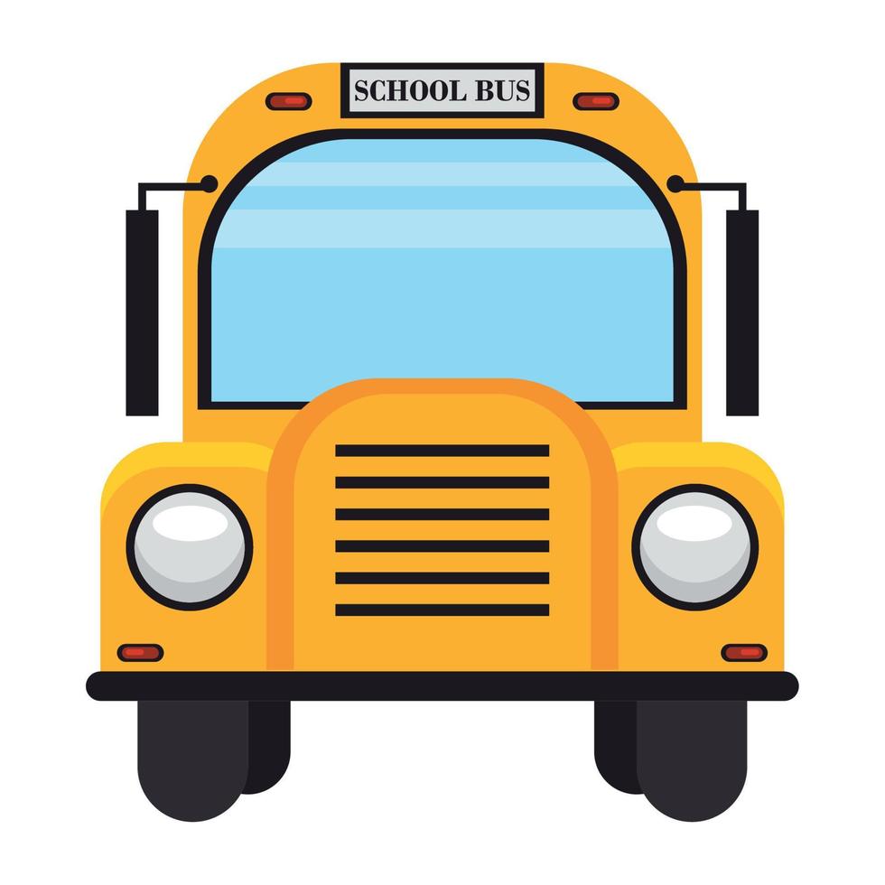 school bus front vector