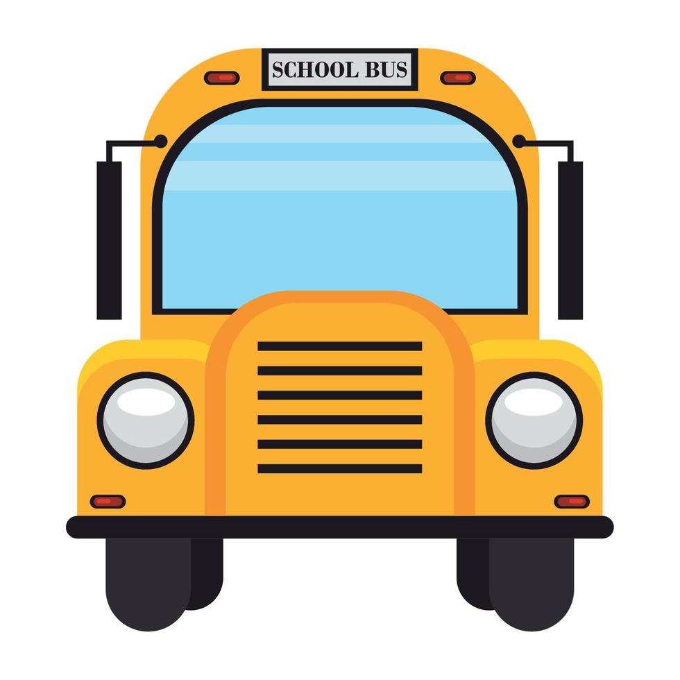 school bus front vector