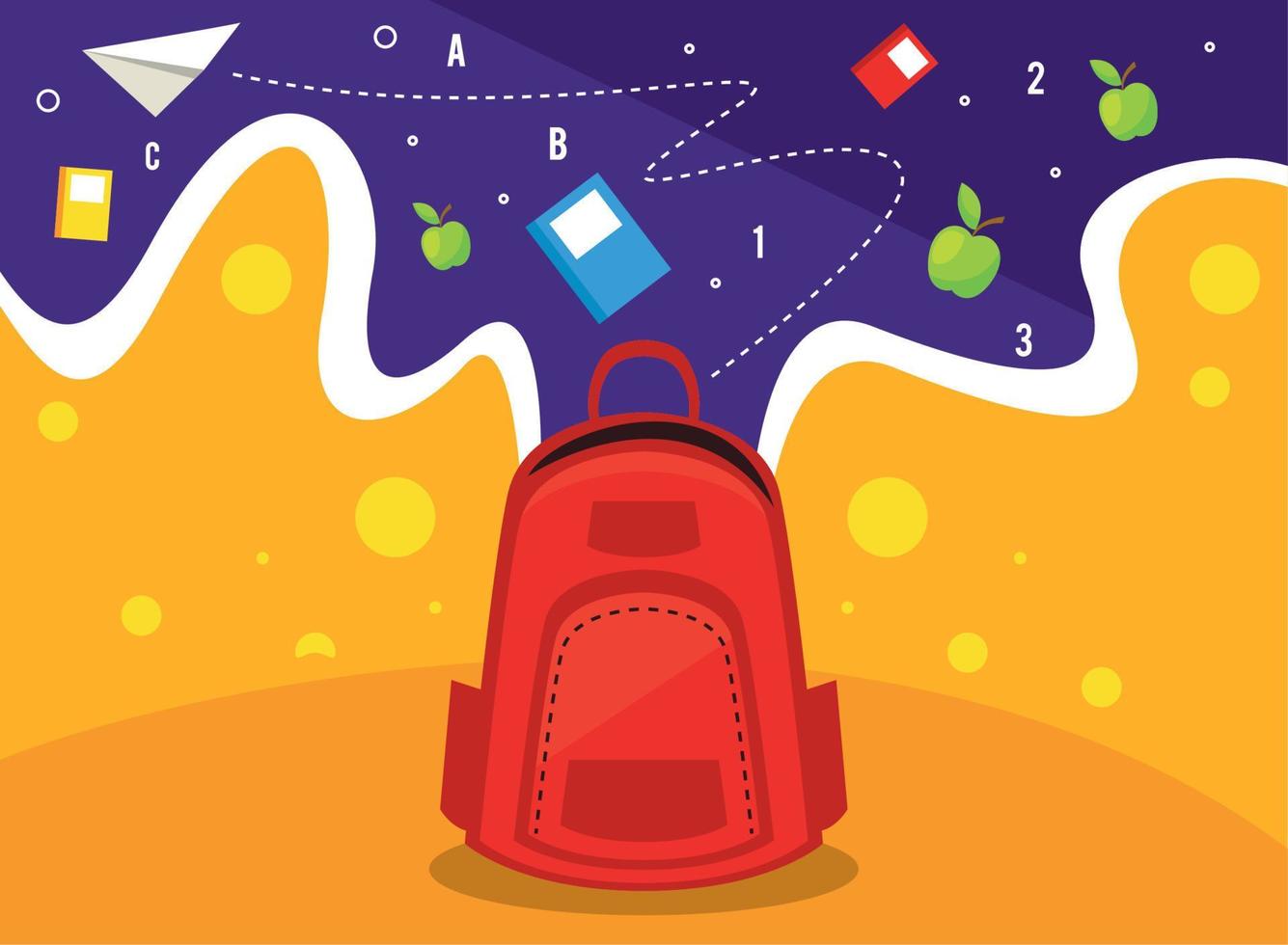 back to school poster vector