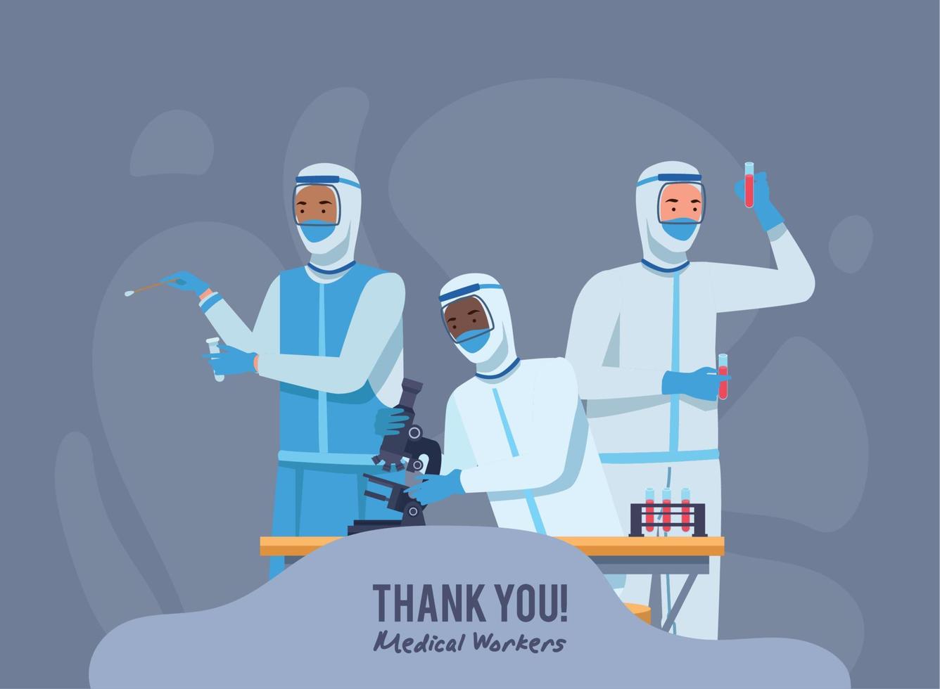 Medical workers design vector