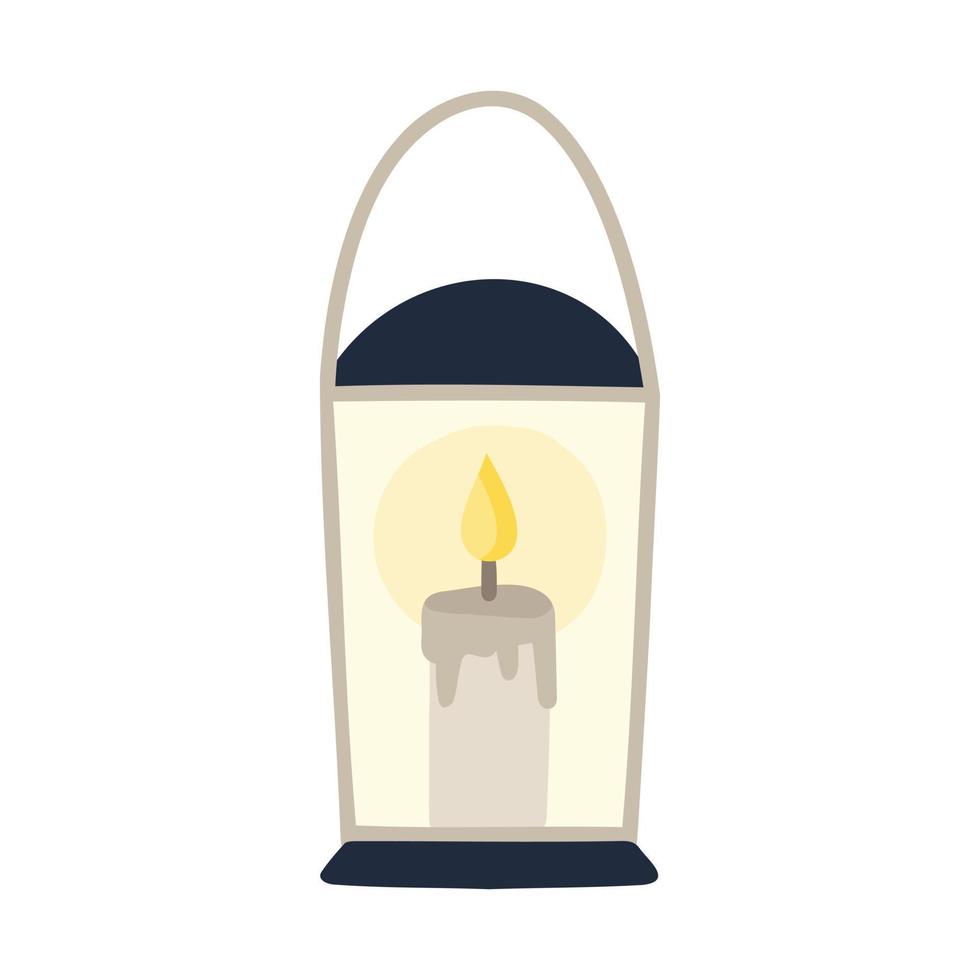 ilustración del vector de icono de vela para halloween