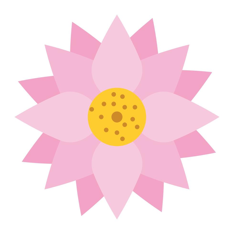 pink flower decoration vector
