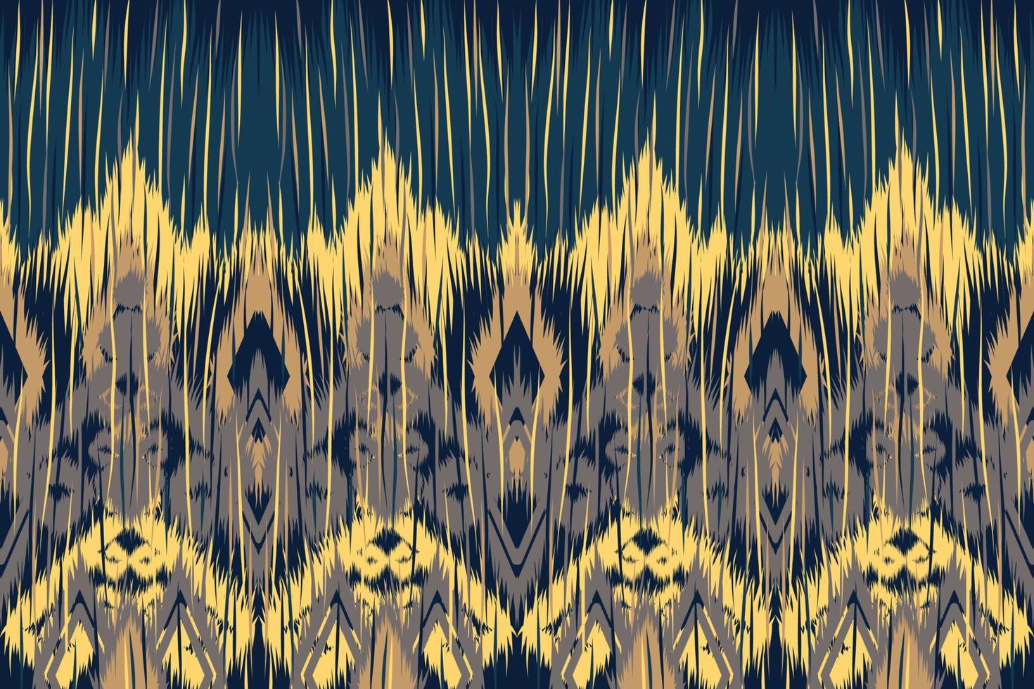 Ethnic ikat chevron pattern background Traditional pattern on the fabric in Indonesia and other Asian countries. vector