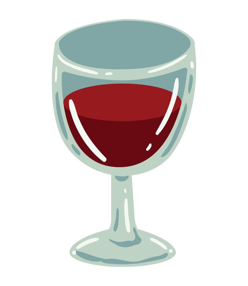 wine cup drink vector