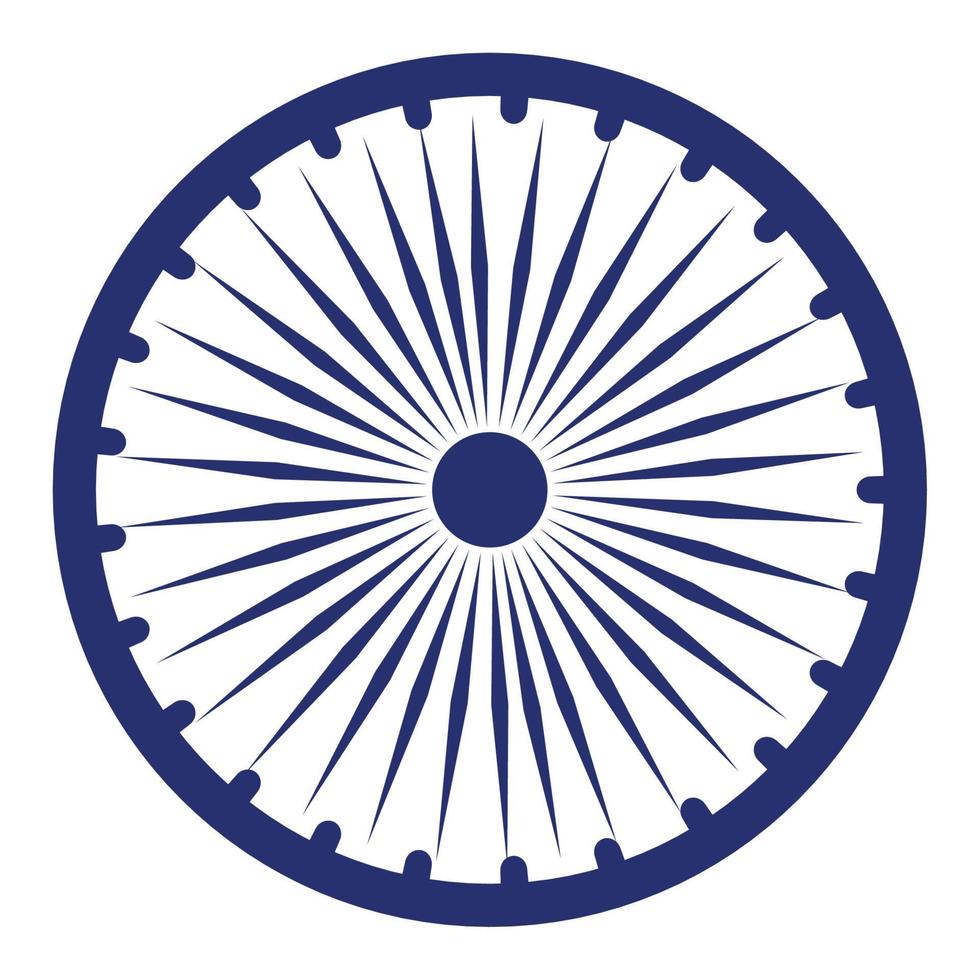 ashoka chakra symbol vector