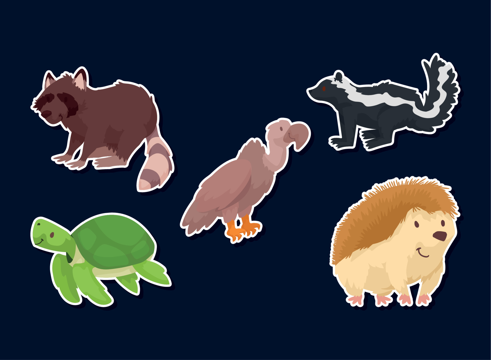five cute animals babies 10528940 Vector Art at Vecteezy five cute animals babies 10528940 Vector Art at Vecteezy