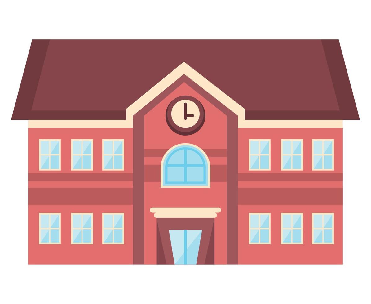 high school building front vector