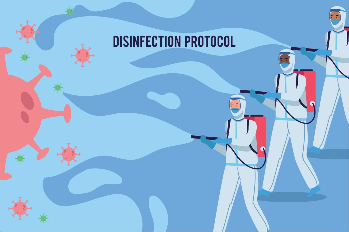 Disinfection protocol design vector