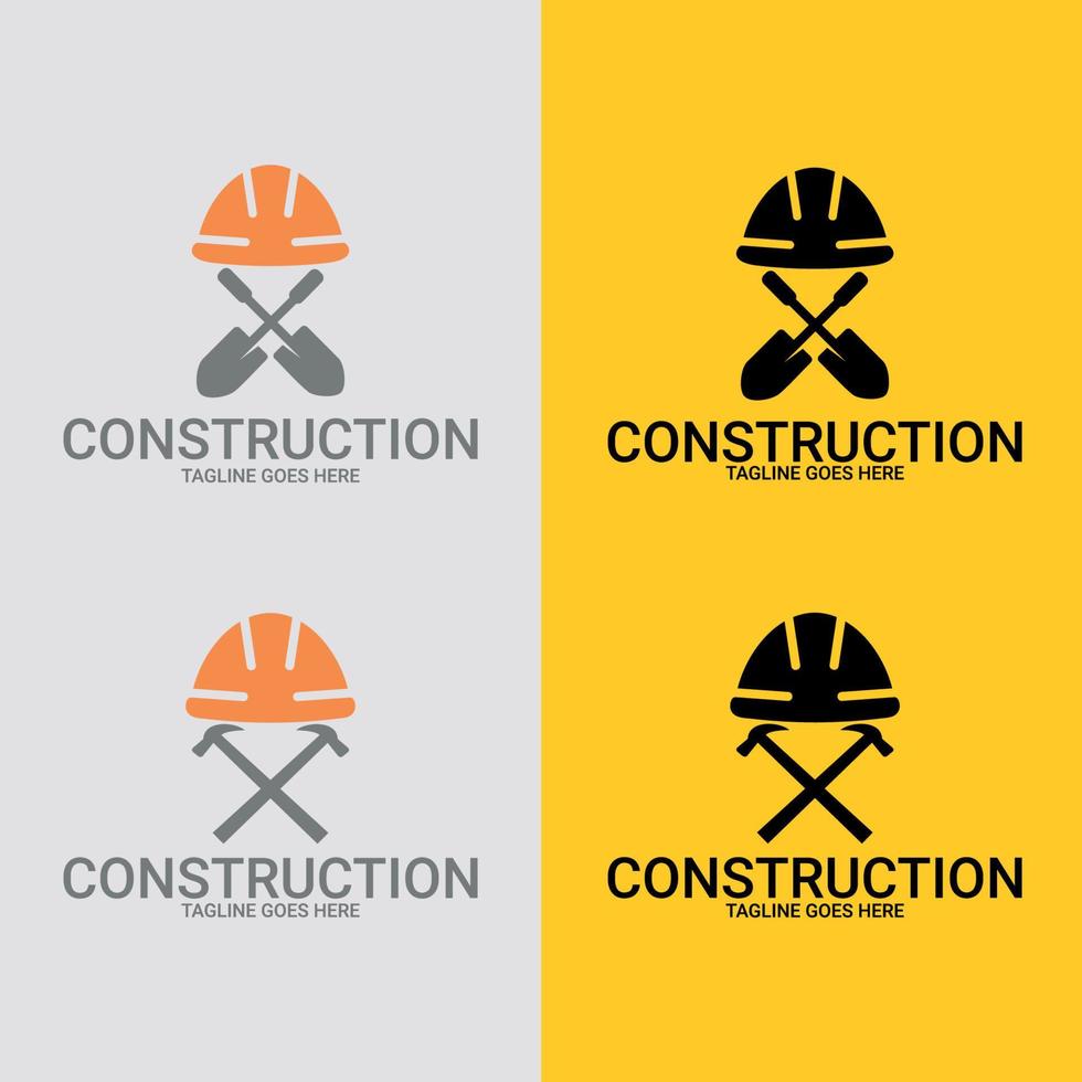 establecer la construcción del logotipo de la plantilla. adecuado para el logotipo de la empresa, impresión, digital, icono, aplicaciones y otros fines de material de marketing. vector