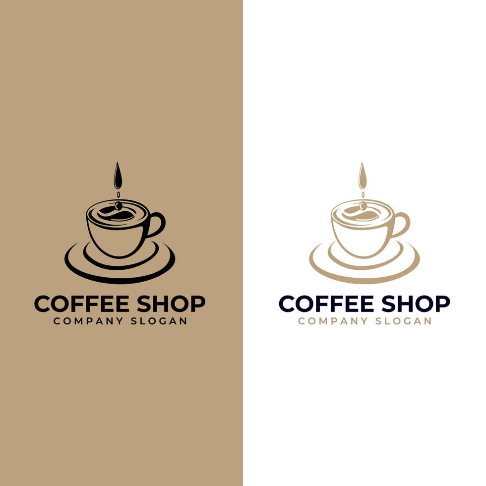 Coffee cup Logo Template vector icon design. Espresso. Black coffee icon. Vector