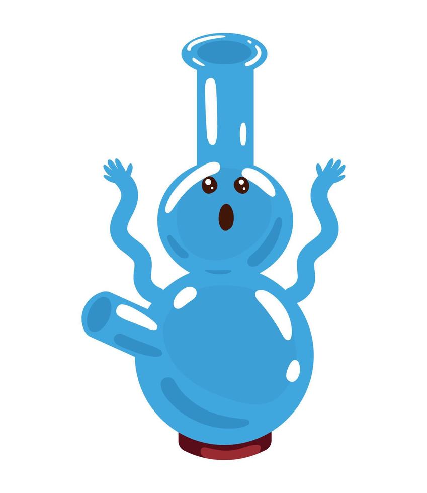 blue bong kawaii vector