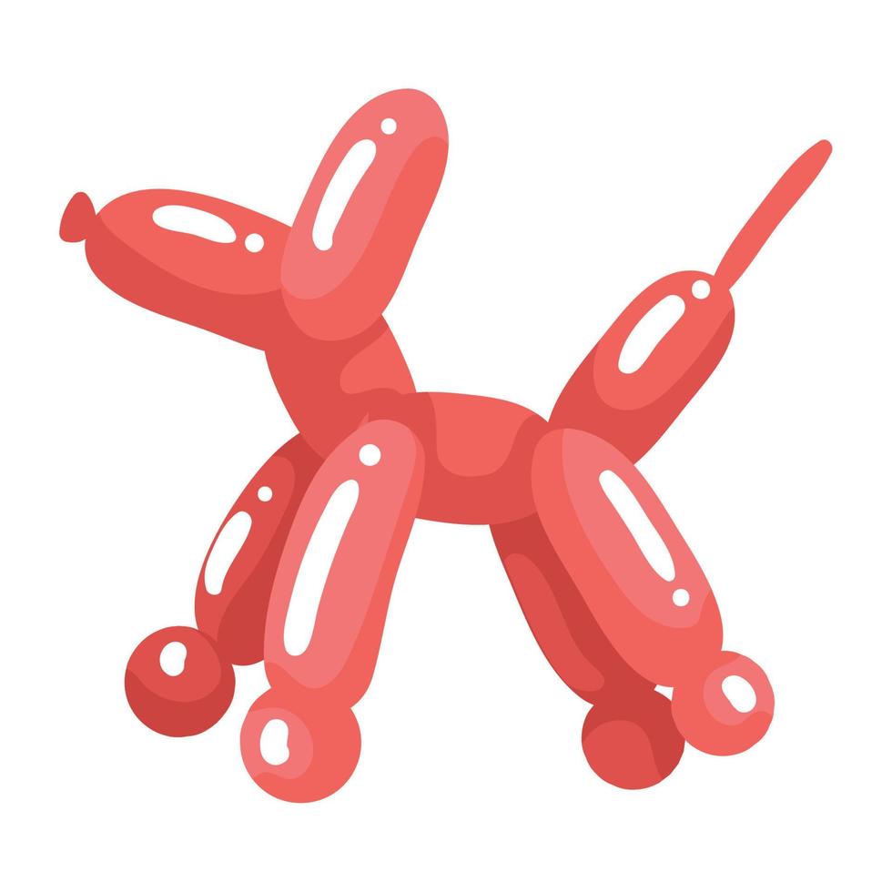 red dog balloon air vector