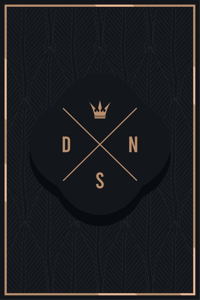 Elegant poster design vector