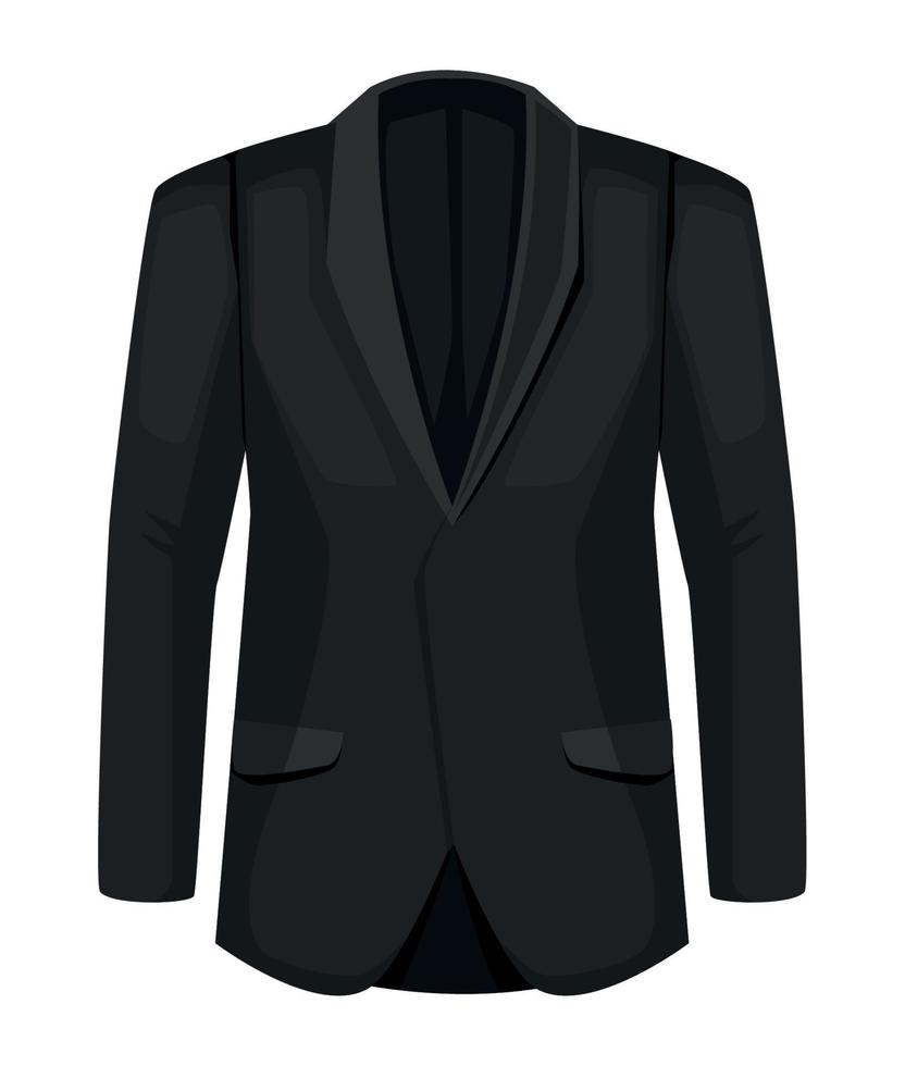 elegant black jacket vector