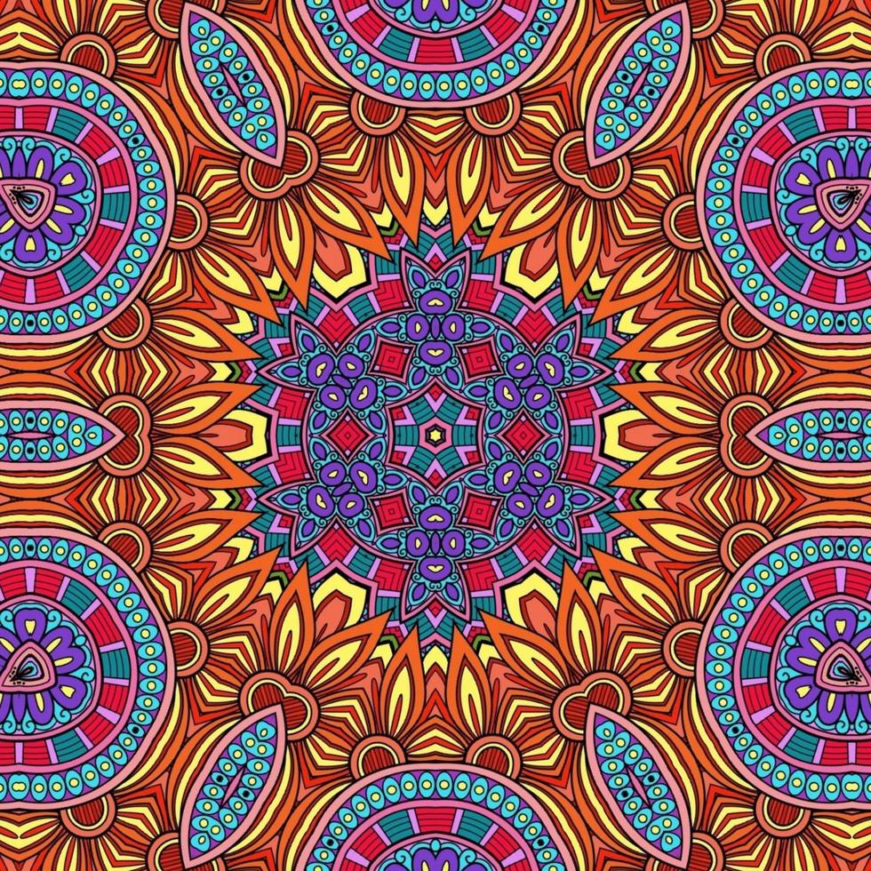 Colorful Mandala Flowers Pattern Boho Symmetrical 641 photo