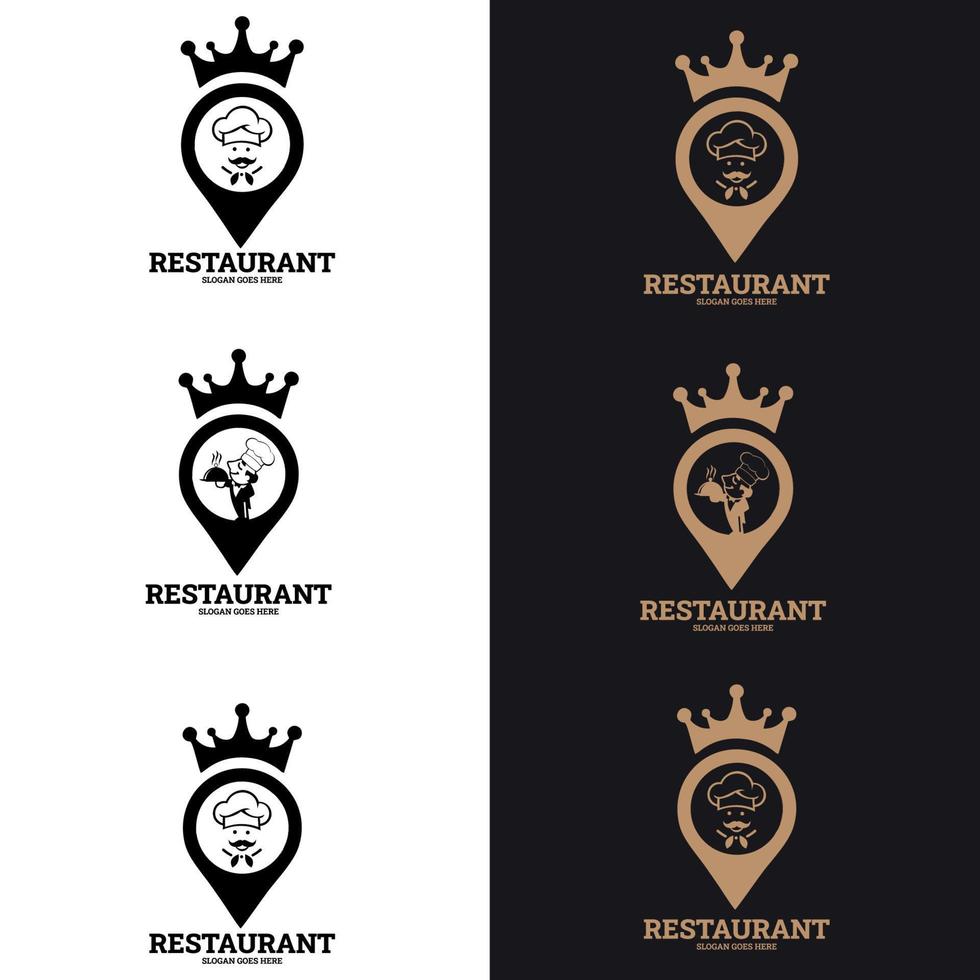 PrintResto Logo Template. suitable for company logo, print, digital, icon, apps, and other marketing material purpose. Resto logo set vector