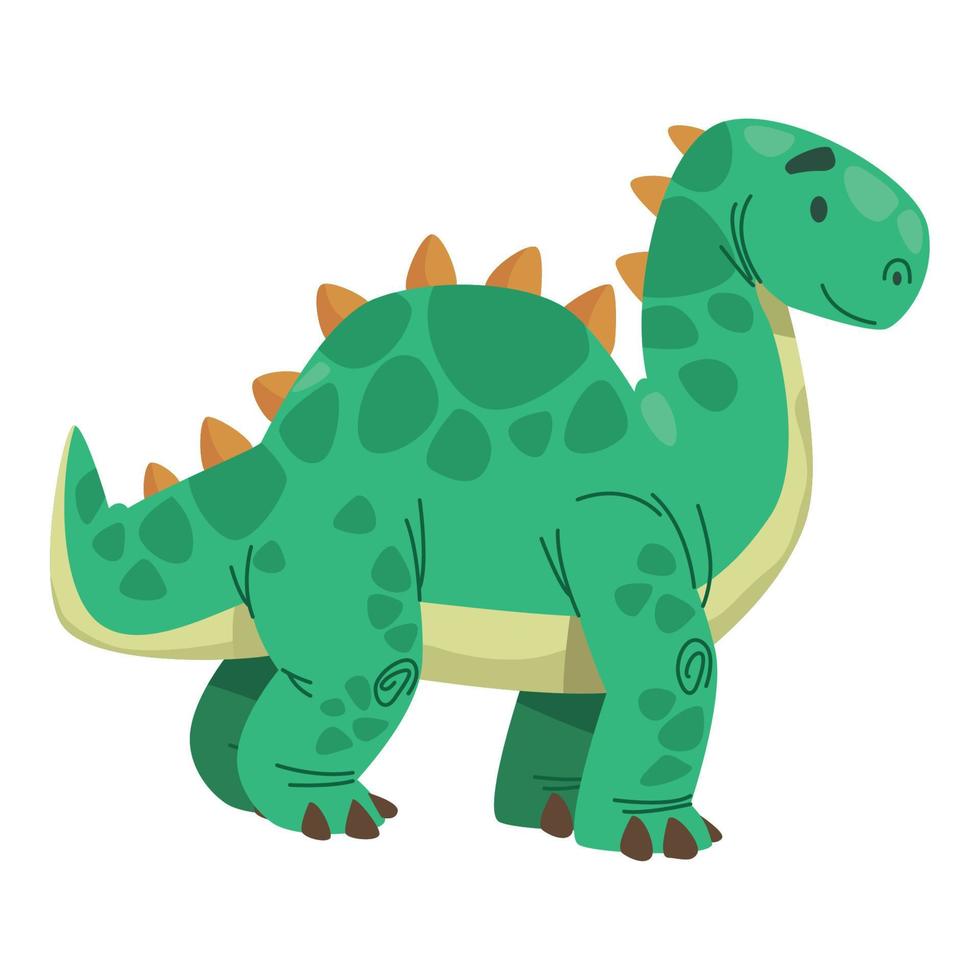 dinosaur green toy vector