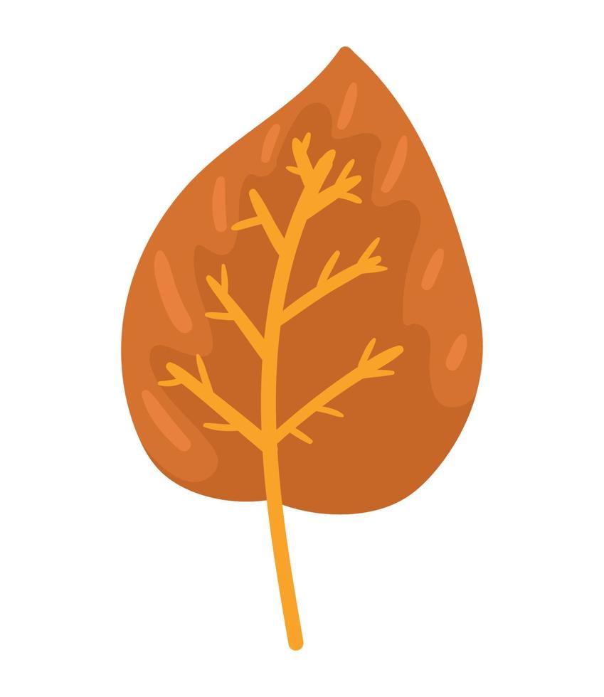 hoja de otoño temporada vector