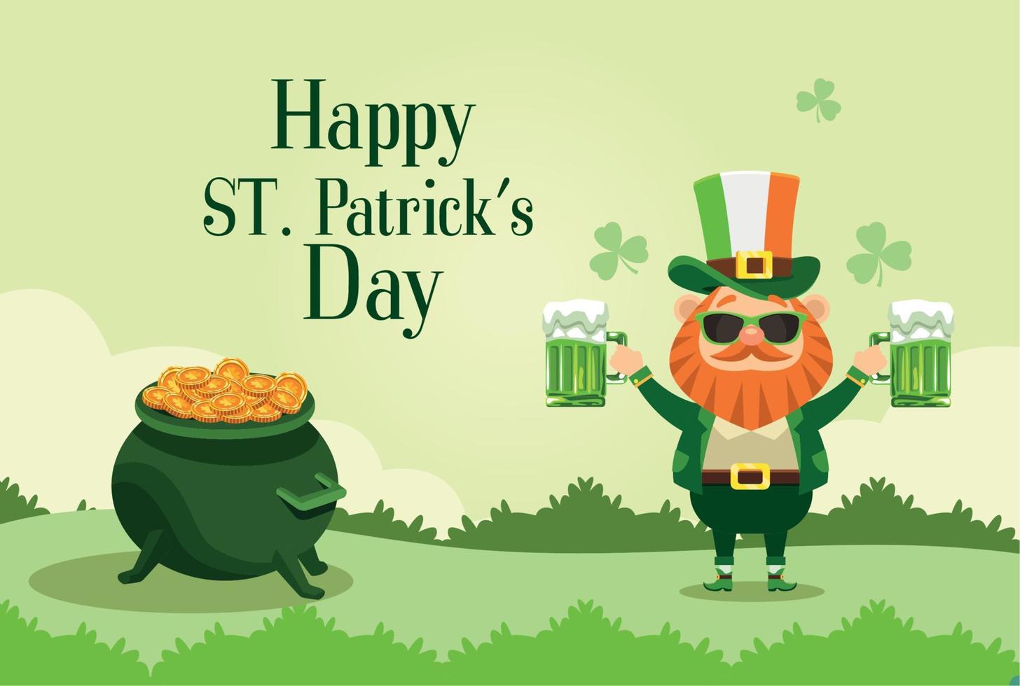 saint patricks day card vector