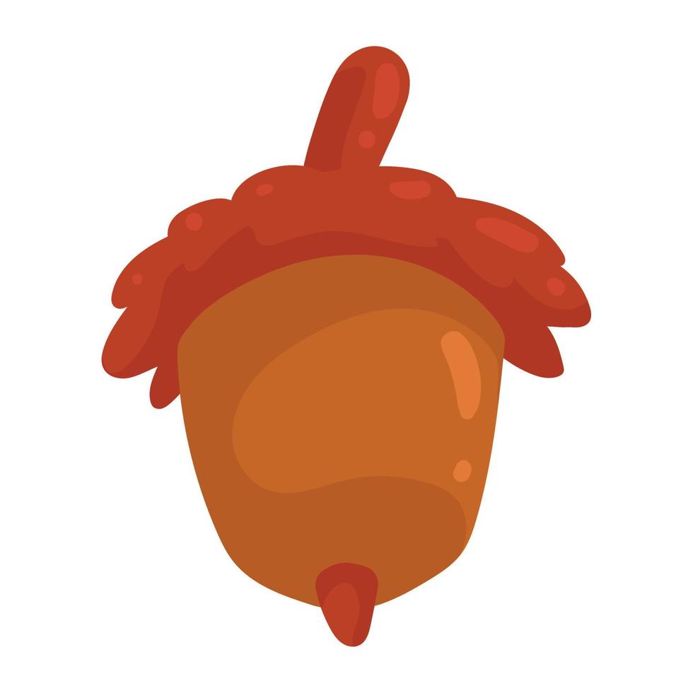 acorn autumn season vector