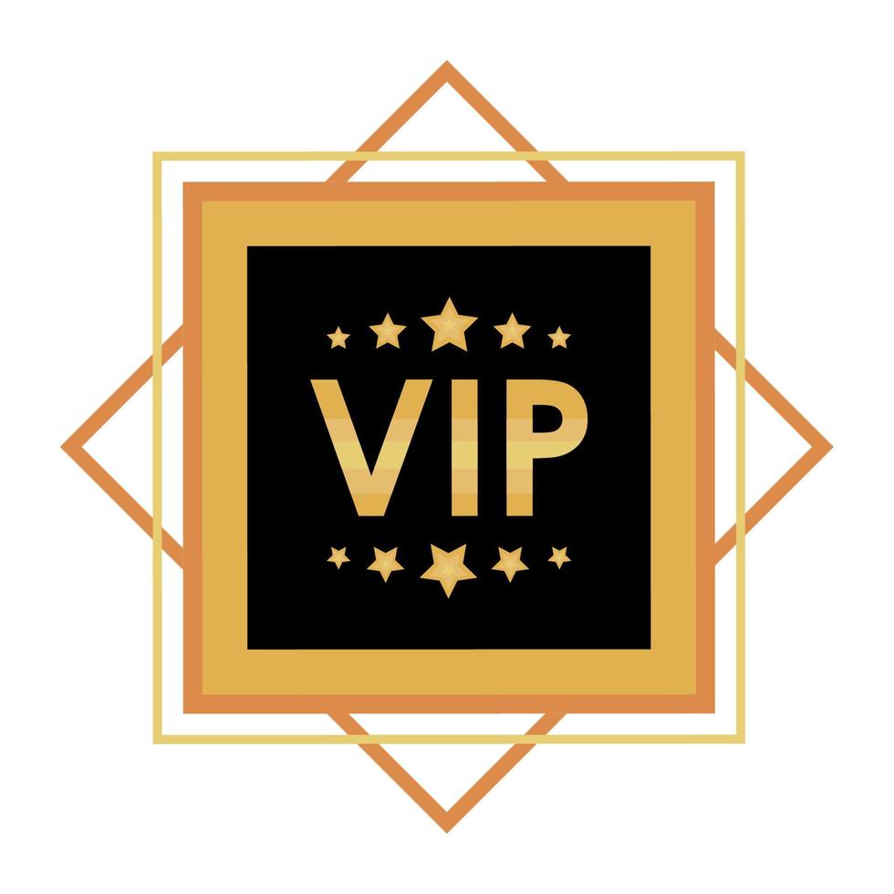 square vip frame vector