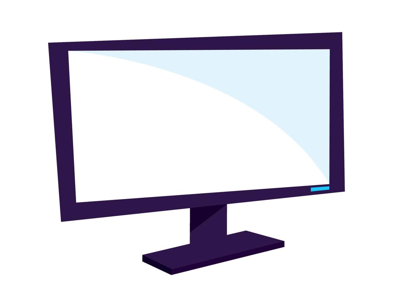 computer monitor device vector