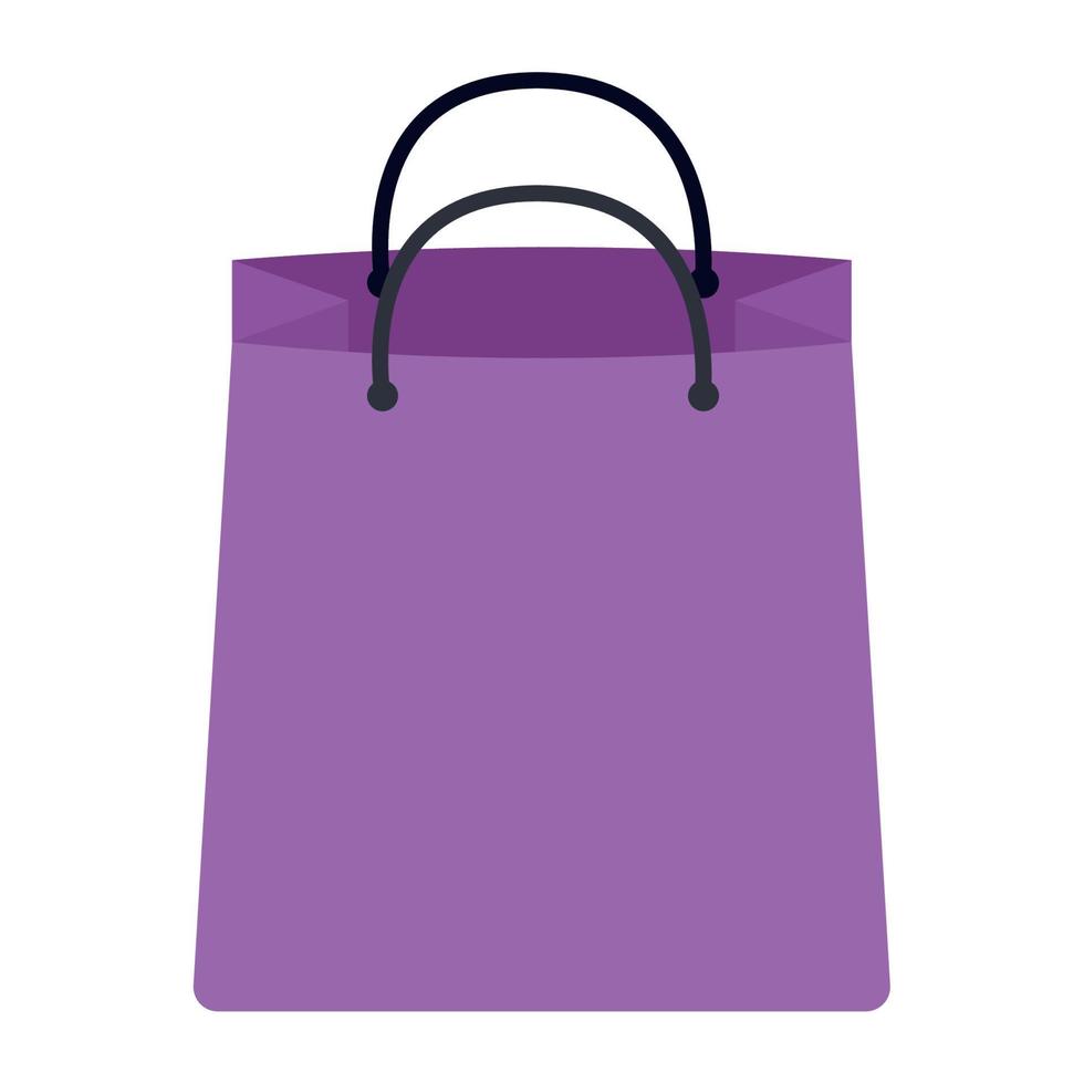 purple shopping bag vector