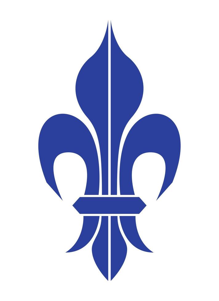 blue royal emblem silhouette vector