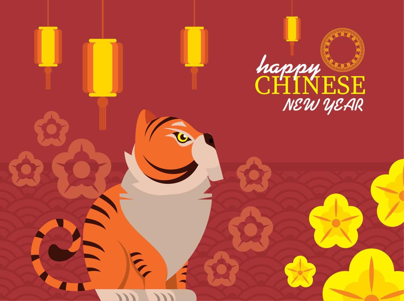 chinese new year poster vector