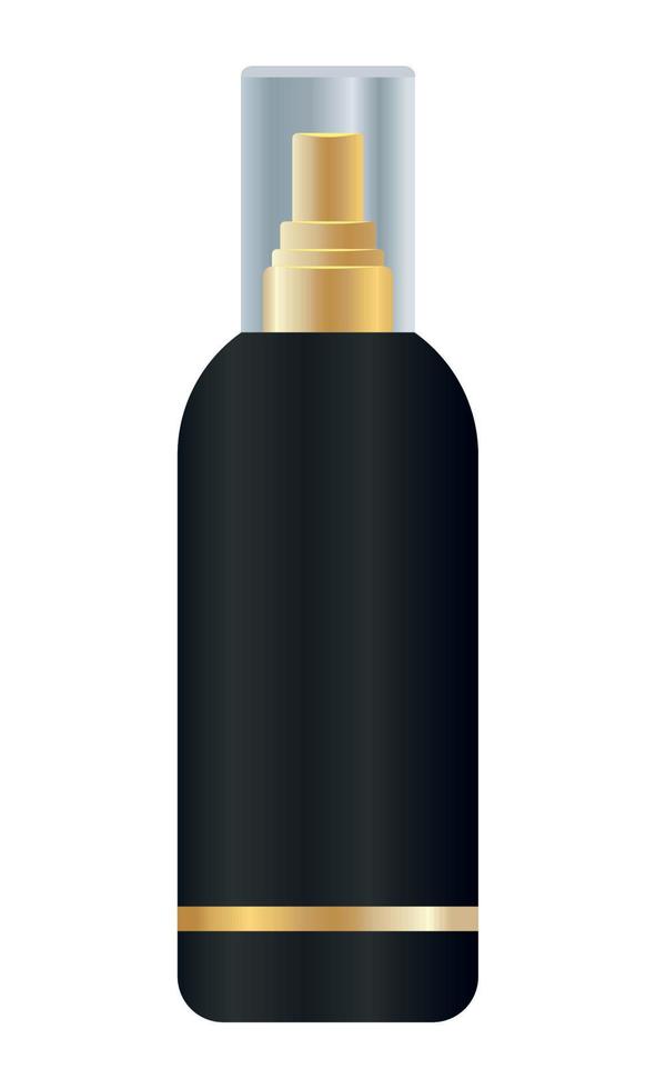 golden splash bottle product vector