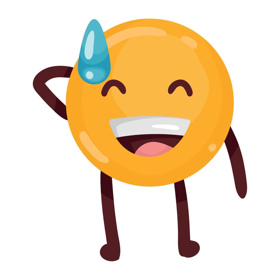 happy emoji classic vector