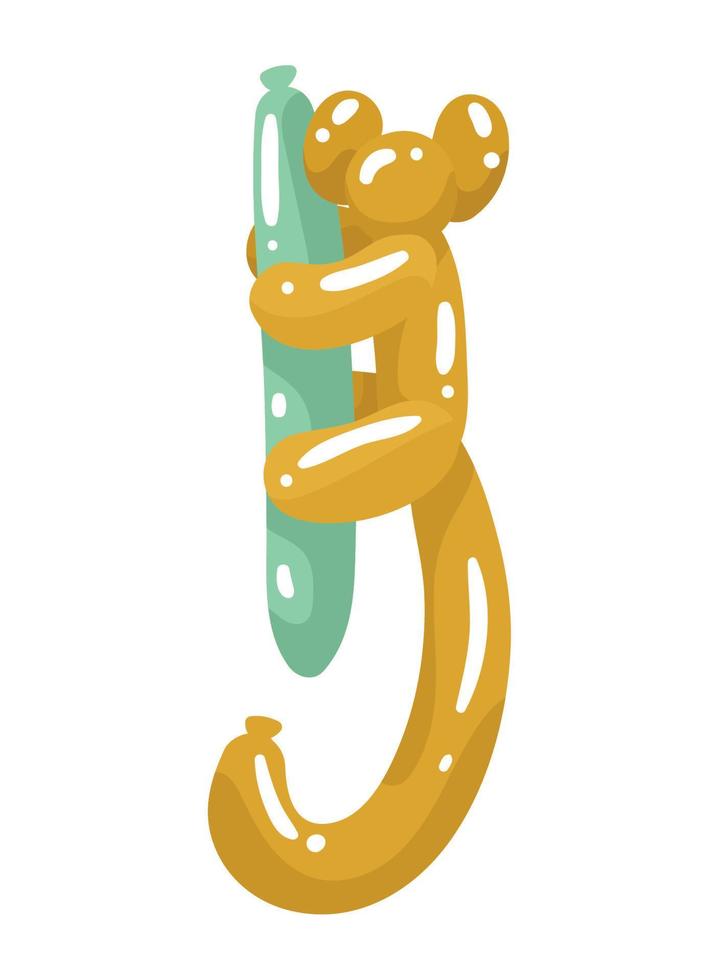 yellow koala balloon air vector