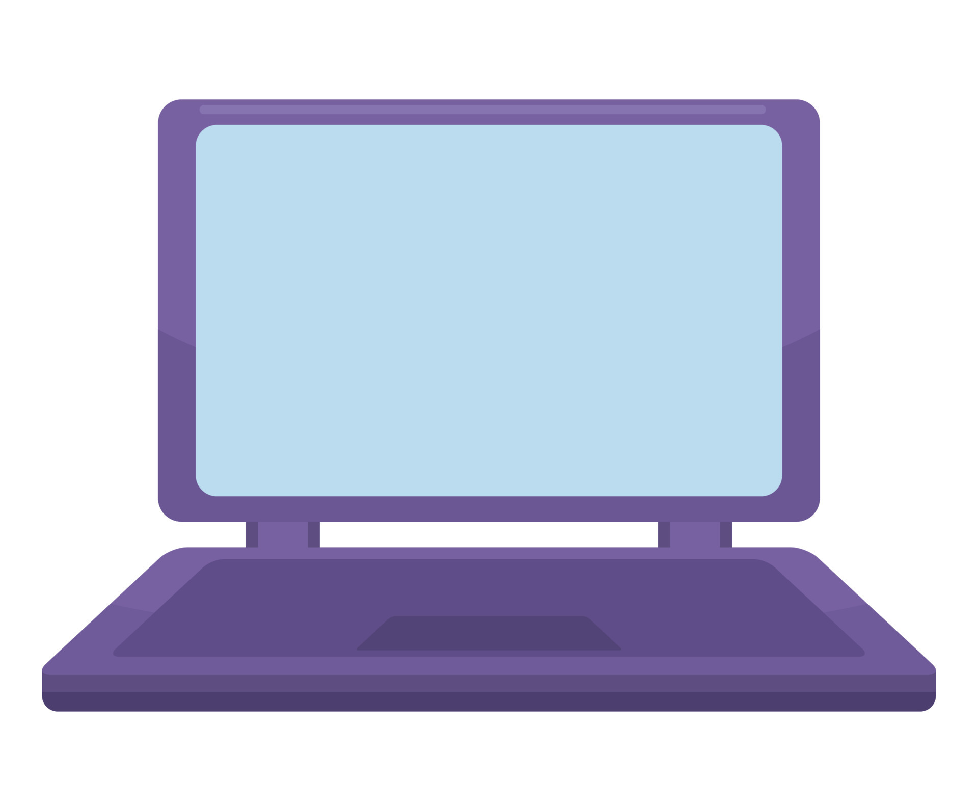 purple laptop computer 10530837 Vector Art at Vecteezy