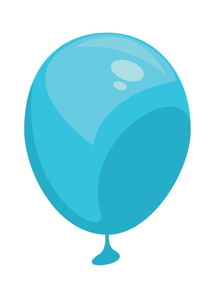 helio globo azul vector