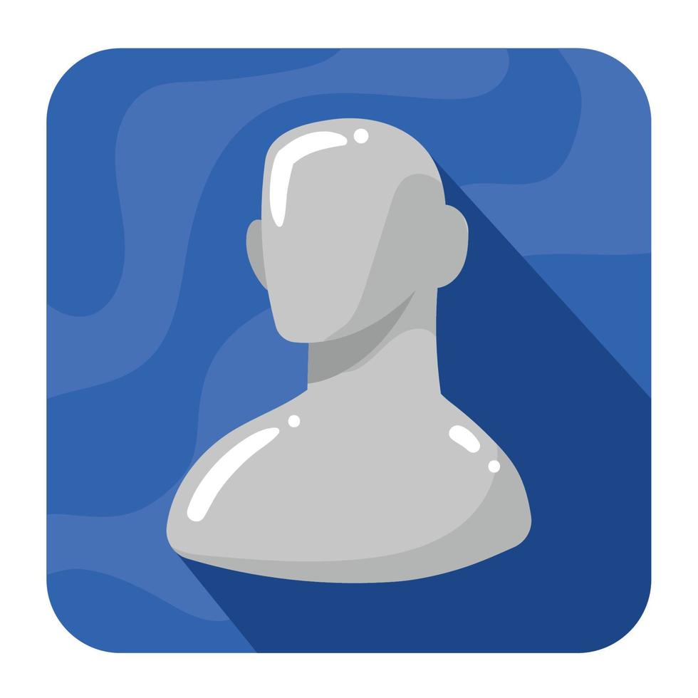 user profile app button vector