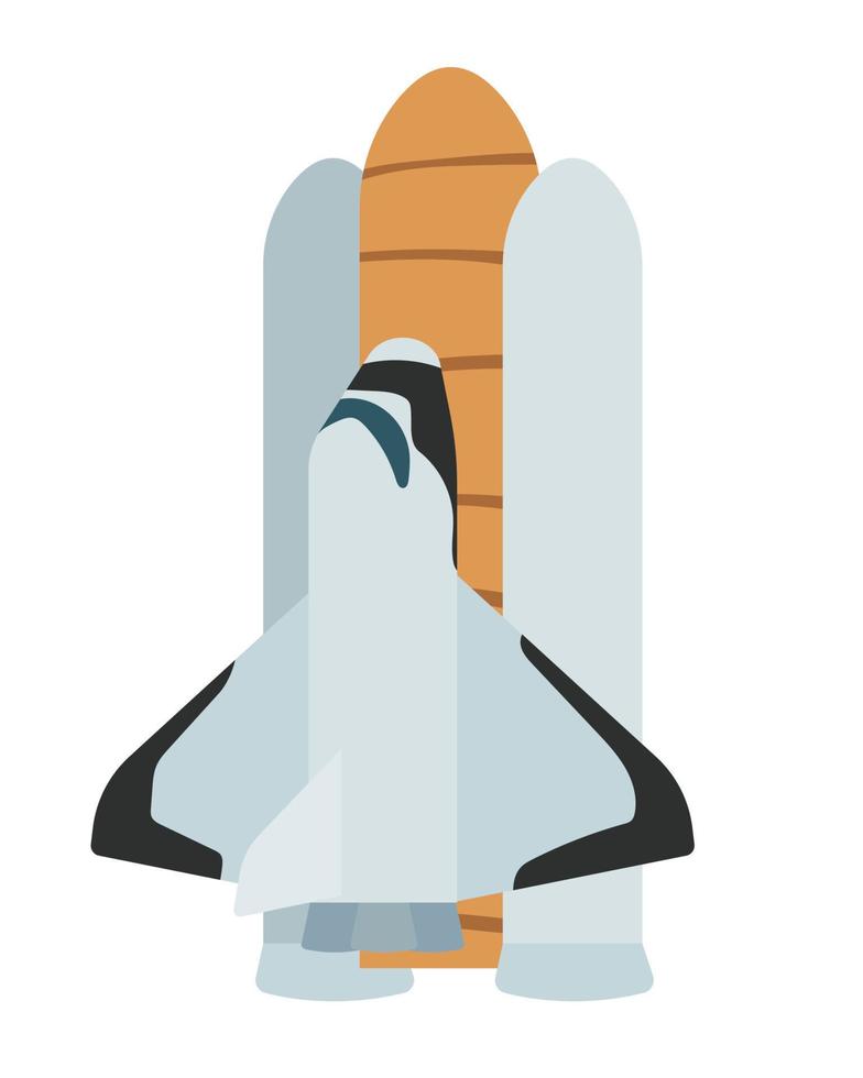 spaceship launcher space station vector