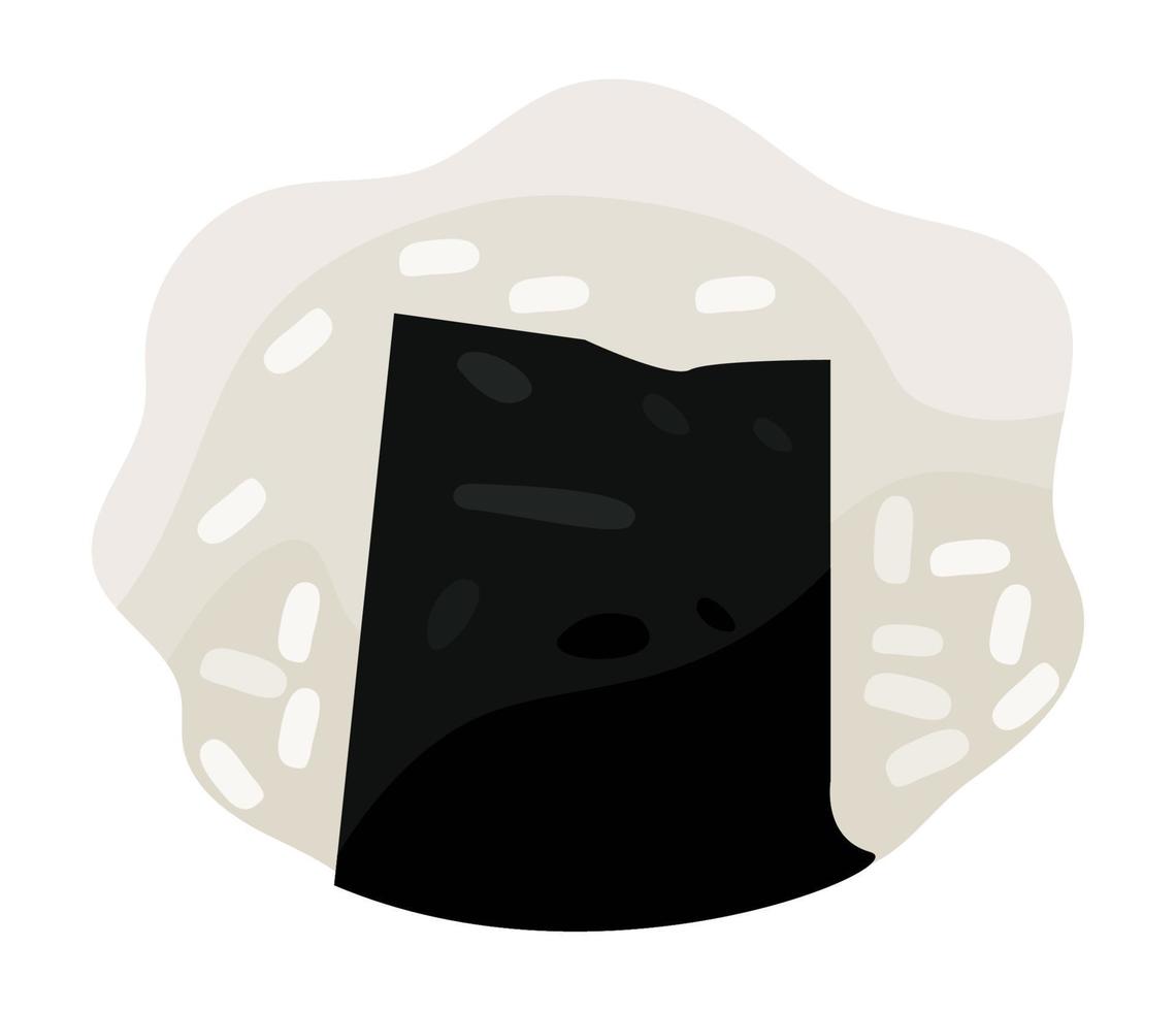 onigiri bola comida japonesa vector