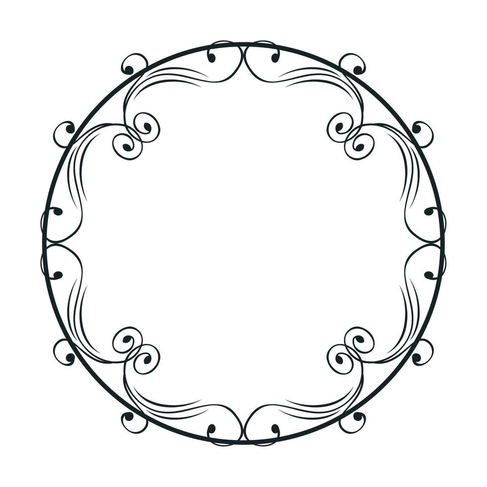 victorian monochrome vintage frame vector