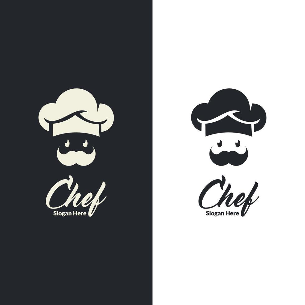 vector del logotipo del restaurante del chef. inspiración para el diseño del logotipo del restaurante.