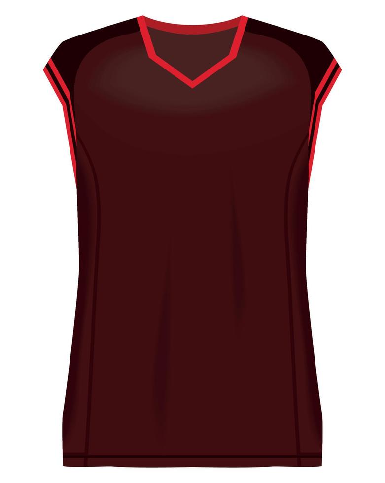 sleeveless jersey sport front vector