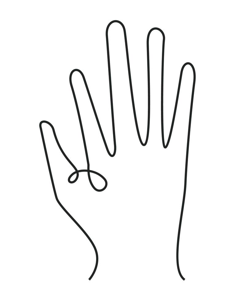 hand human up vector